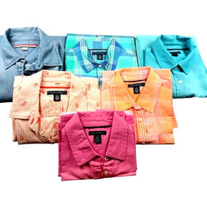 Lot 6 Chemises Tommy Hilfiger Femme TP Coton /Set 6 Tommy Hilfiger Shirt XS